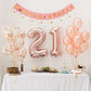 Number 6 Rose Gold Foil Balloon 40 Inches