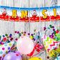 KinderJoy I Am Six 6th Birthday Banner for Photo Shoot Backdrop and Theme Party