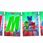 PJ Mask Theme I Am Six 6th Birthday Banner for Photo Shoot Backdrop and Theme Party