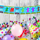 Train Theme I Am Seven 7th Birthday Banner for Photo Shoot Backdrop and Theme Party