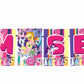 Little Pony Theme I Am Seven 7th Birthday Banner for Photo Shoot Backdrop and Theme Party