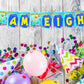 Baby Shark Theme I Am Eight 8th Birthday Banner for Photo Shoot Backdrop and Theme Party