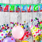 PJ Mask Theme I Am Eight 8th Birthday Banner for Photo Shoot Backdrop and Theme Party