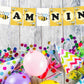 HoneyBee Theme I Am Nine 9th Birthday Banner for Photo Shoot Backdrop and Theme Party