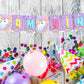 Unicorn Theme I Am Nine 9th Birthday Banner for Photo Shoot Backdrop and Theme Party