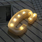 Alphabet C LED Marquee Light Sign for Birthday Party Family Wedding Decor Walls Hanging