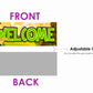 Dinosaur Jurassic Theme Welcome Board Welcome to My Birthday Party Board for Door Party Hall Entrance Decoration Party Item for Indoor and Outdoor 2.3 feet