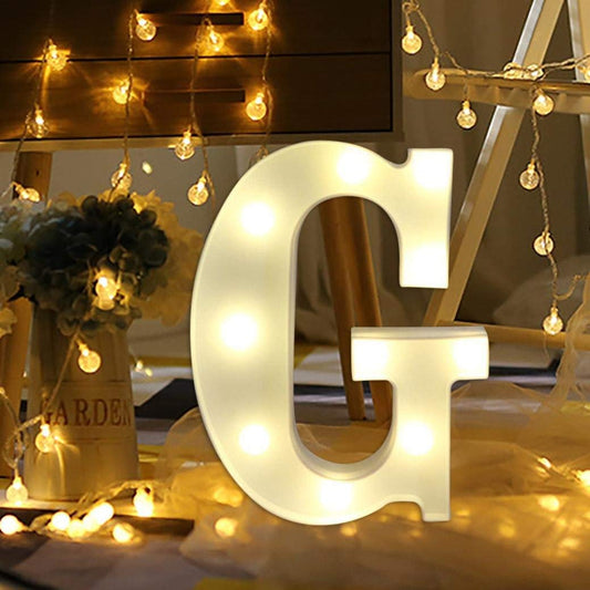 Alphabet G LED Marquee Light Sign for Birthday Party Family Wedding Decor Walls Hanging