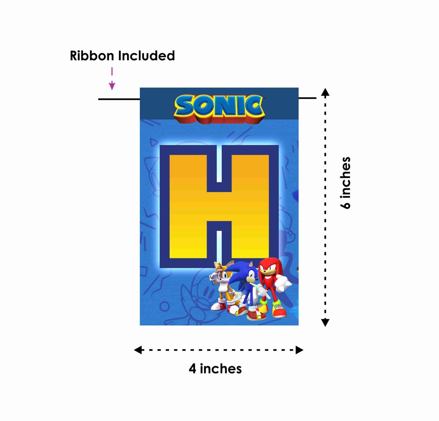 Sonic the Hedgehog Happy Birthday Decoration Hanging and Banner for Photo Shoot Backdrop and Theme Party