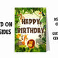 Jungle Animals Theme Cake Table and Guest Table Birthday Decoration Centerpiece Pack of 2