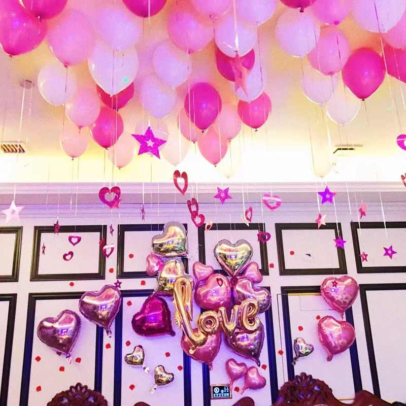 Metallic Pink Balloon Pack of 25 for birthday decoration, Anniversary Weddings Engagement, Baby Shower, New Year decoration, Theme Party balloons