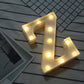 Alphabet Z LED Marquee Light Sign for Birthday Party Family Wedding Decor Walls Hanging