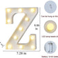 Alphabet Z LED Marquee Light Sign for Birthday Party Family Wedding Decor Walls Hanging