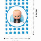 Boss Baby Theme Children's Birthday Party Invitations Cards with Envelopes - Kids Birthday Party Invitations for Boys or Girls,- Invitation Cards (Pack of 10)