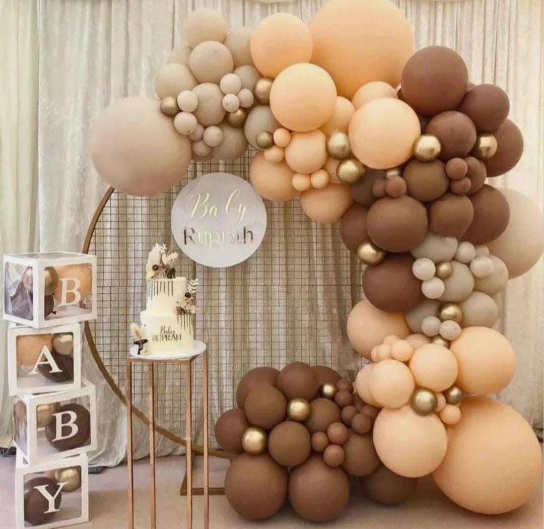 Brown Balloon Pack of 25 for birthday decoration, Anniversary Weddings Engagement, Baby Shower, New Year decoration, Theme Party balloons
