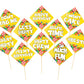 Candy Theme Birthday Photo Booth Party Props Theme Birthday Party Decoration, Birthday Photo Booth Party Item for Adults and Kids