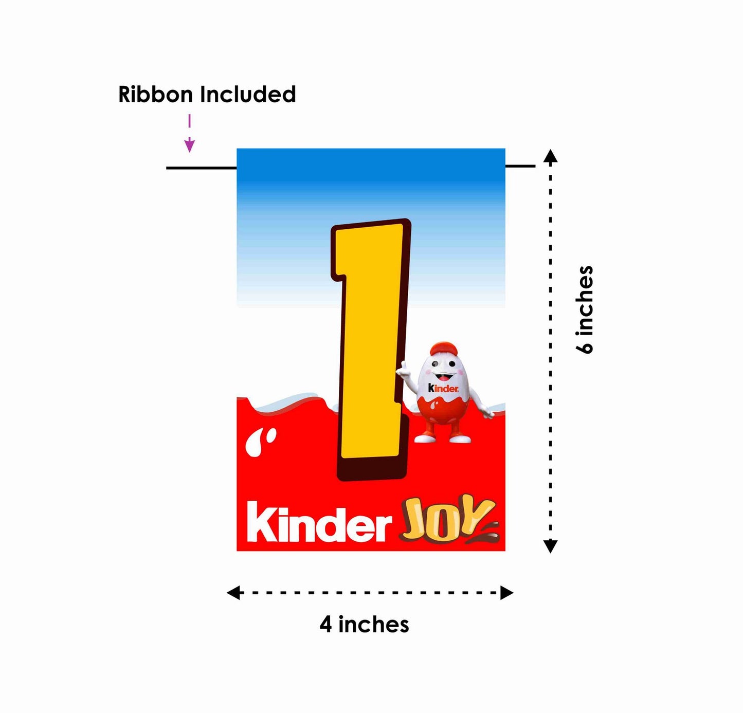 KinderJoy I Am One 1st Birthday Banner for Photo Shoot Backdrop and Theme Party