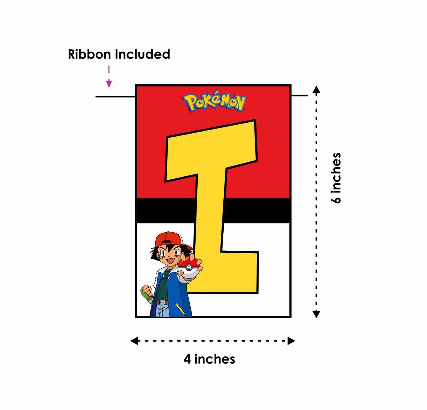 Pokemon I Am Seven 7th Birthday Banner for Photo Shoot Backdrop and Theme Party