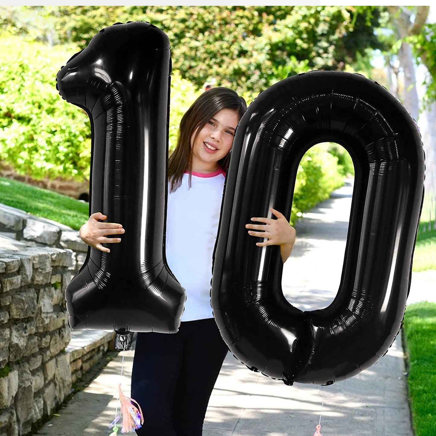Number 8 Black Foil Balloon 40 Inches