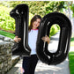 Number 2 Black Foil Balloon 40 Inches