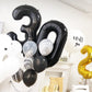 Number 9 Black Foil Balloon 40 Inches