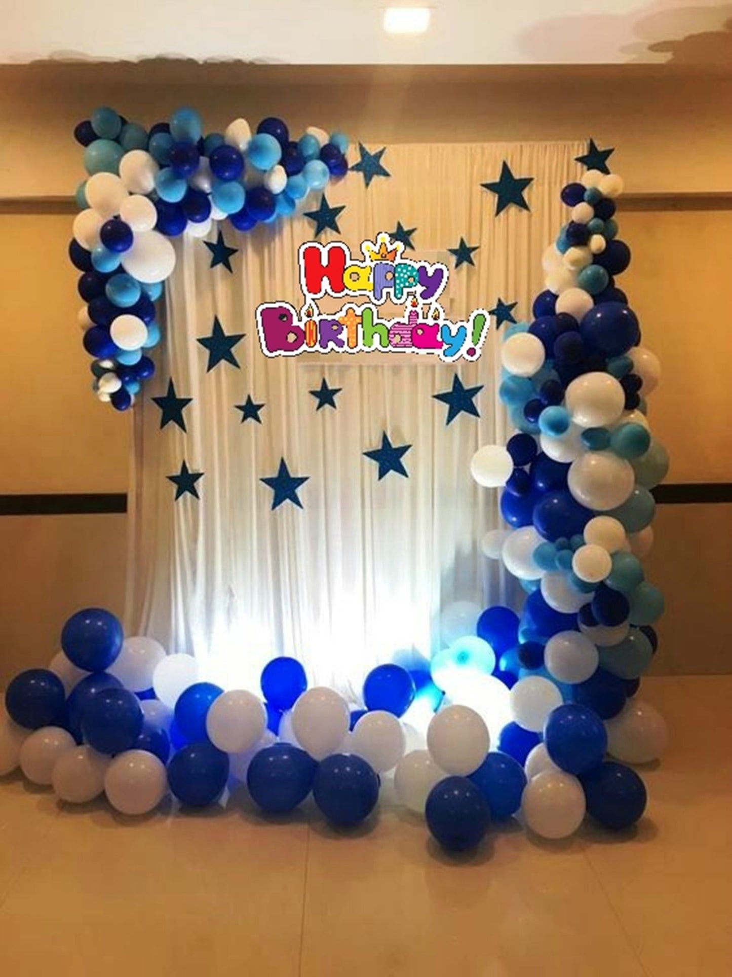 Dark Blue Balloon Pack of 25 for birthday decoration, Anniversary Weddings Engagement, Baby Shower, New Year decoration, Theme Party balloons