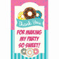 Donut theme Return Gifts Thank You Tags Thank u Cards for Gifts 20 Nos Cards and Glue Dots