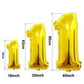 Number 5 Gold Foil Balloon 16 Inches - Balloonistics