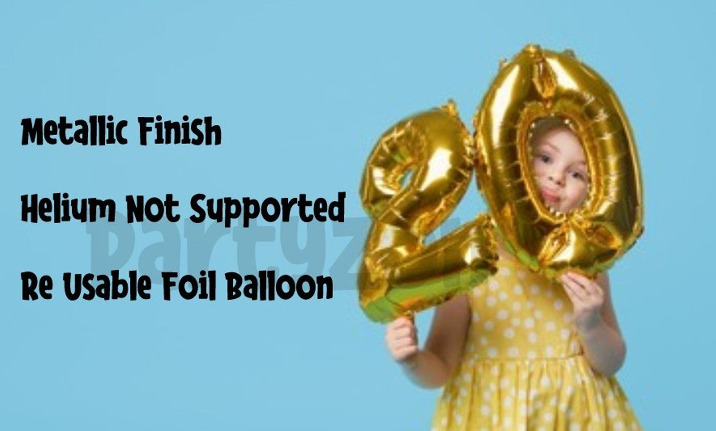 Number 5 Gold Foil Balloon 16 Inches - Balloonistics