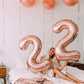 Number 1 Rose Gold Foil Balloon 40 Inches