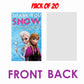 Frozen theme Return Gifts Thank You Tags Thank u Cards for Gifts 20 Nos Cards and Glue Dots