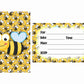 Honey Bee Theme Children's Birthday Party Invitations Cards with Envelopes - Kids Birthday Party Invitations for Boys or Girls,- Invitation Cards (Pack of 10)