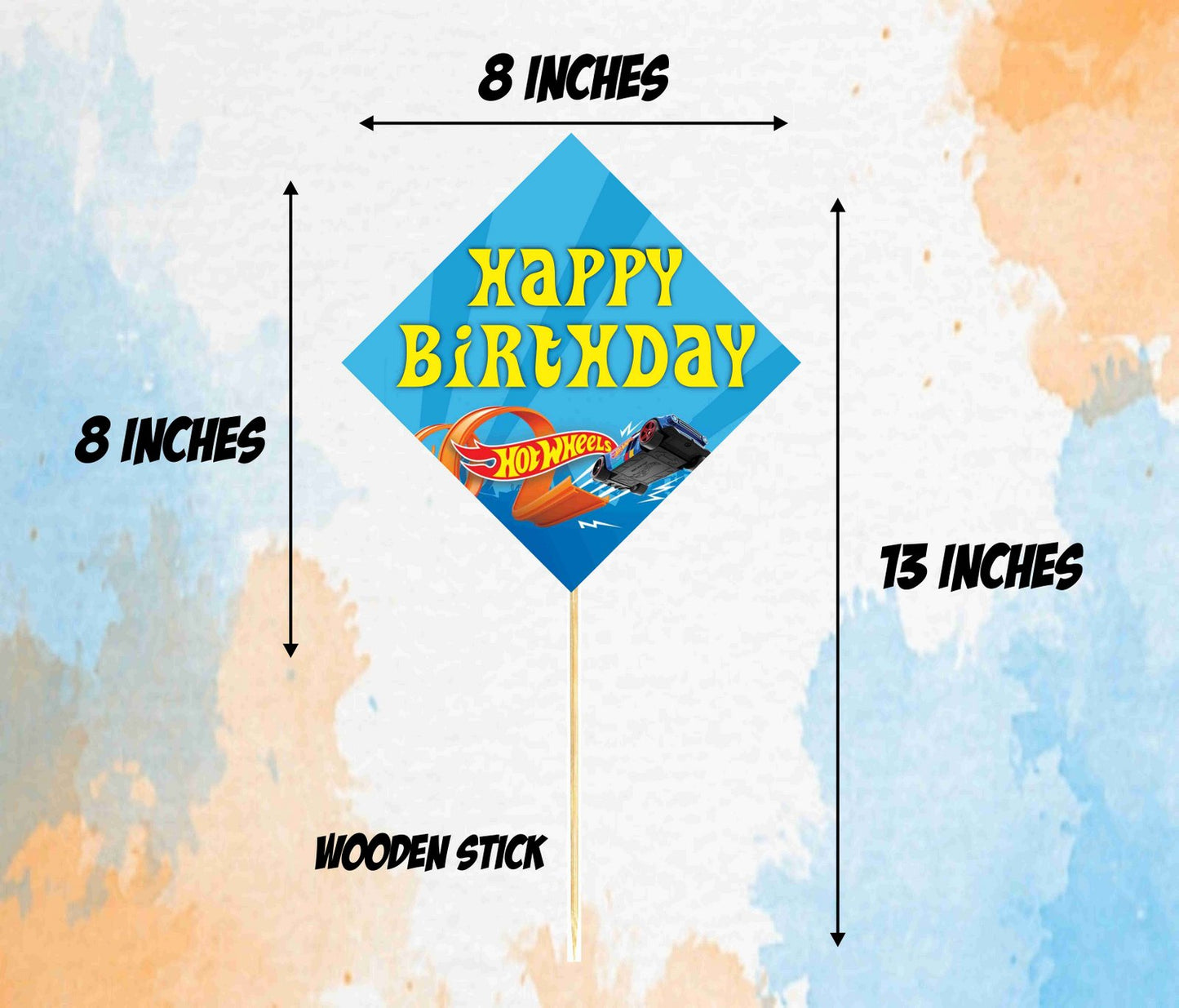 Hot Wheels Theme Birthday Photo Booth Party Props Theme Birthday Party Decoration, Birthday Photo Booth Party Item for Adults and Kids