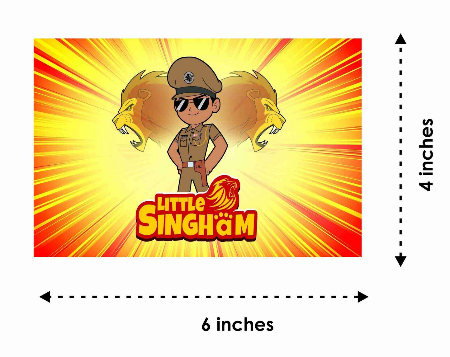 Little Singham Theme Children's Birthday Party Invitations Cards with Envelopes - Kids Birthday Party Invitations for Boys or Girls,- Invitation Cards (Pack of 10)