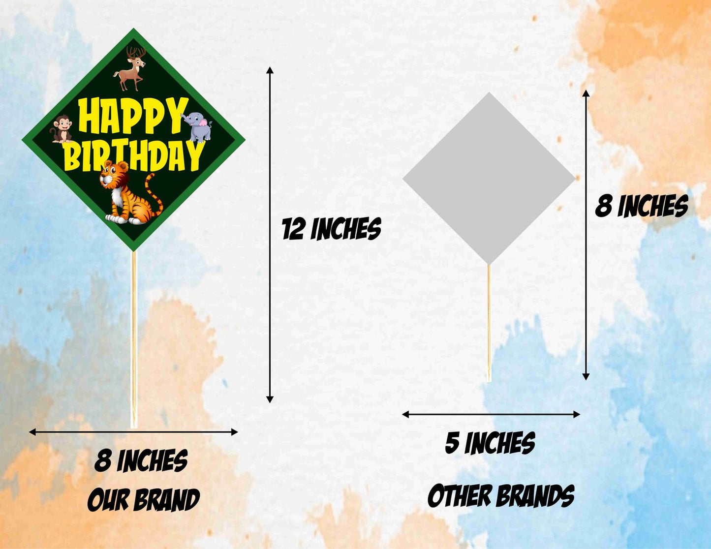 Jungle Theme Birthday Photo Booth Party Props Theme Birthday Party Decoration, Birthday Photo Booth Party Item for Adults and Kids