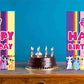 Little Pony Theme Cake Table and Guest Table Birthday Decoration Centerpiece Pack of 2