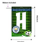 Manchester City Theme Happy Birthday Decoration Hanging and Banner for Photo Shoot Backdrop and Theme Party