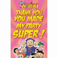 Ninja Hattori theme Return Gifts Thank You Tags Thank u Cards for Gifts 20 Nos Cards and Glue Dots