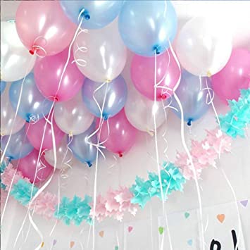 Metallic Pink Balloon Pack of 25 for birthday decoration, Anniversary Weddings Engagement, Baby Shower, New Year decoration, Theme Party balloons