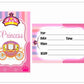 Princess Theme Children's Birthday Party Invitations Cards with Envelopes - Kids Birthday Party Invitations for Boys or Girls,- Invitation Cards (Pack of 10)
