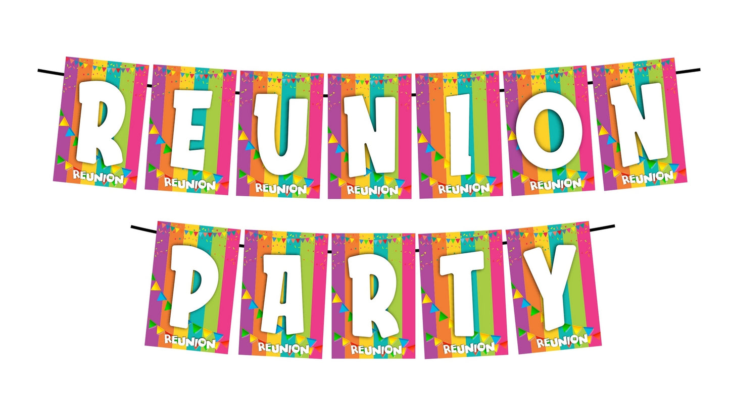 ReUnion Party Decoration Hanging and Banner for Photo Shoot Backdrop and Theme Party