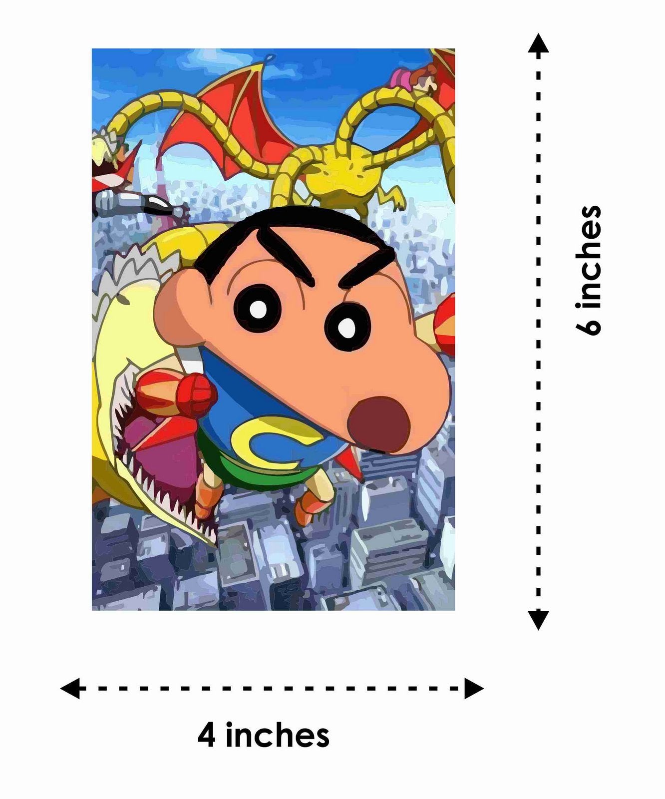 Shinchan Theme Children's Birthday Party Invitations Cards with Envelopes - Kids Birthday Party Invitations for Boys or Girls,- Invitation Cards (Pack of 10)