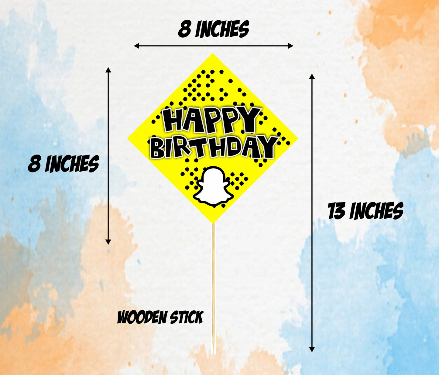 Snapchat Theme Birthday Photo Booth Party Props Theme Birthday Party Decoration, Birthday Photo Booth Party Item for Adults and Kids