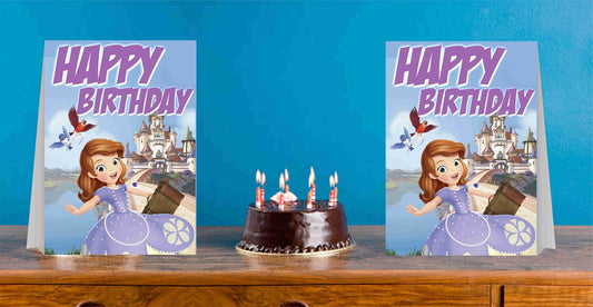Sofia Theme Cake Table and Guest Table Birthday Decoration Centerpiece Pack of 2