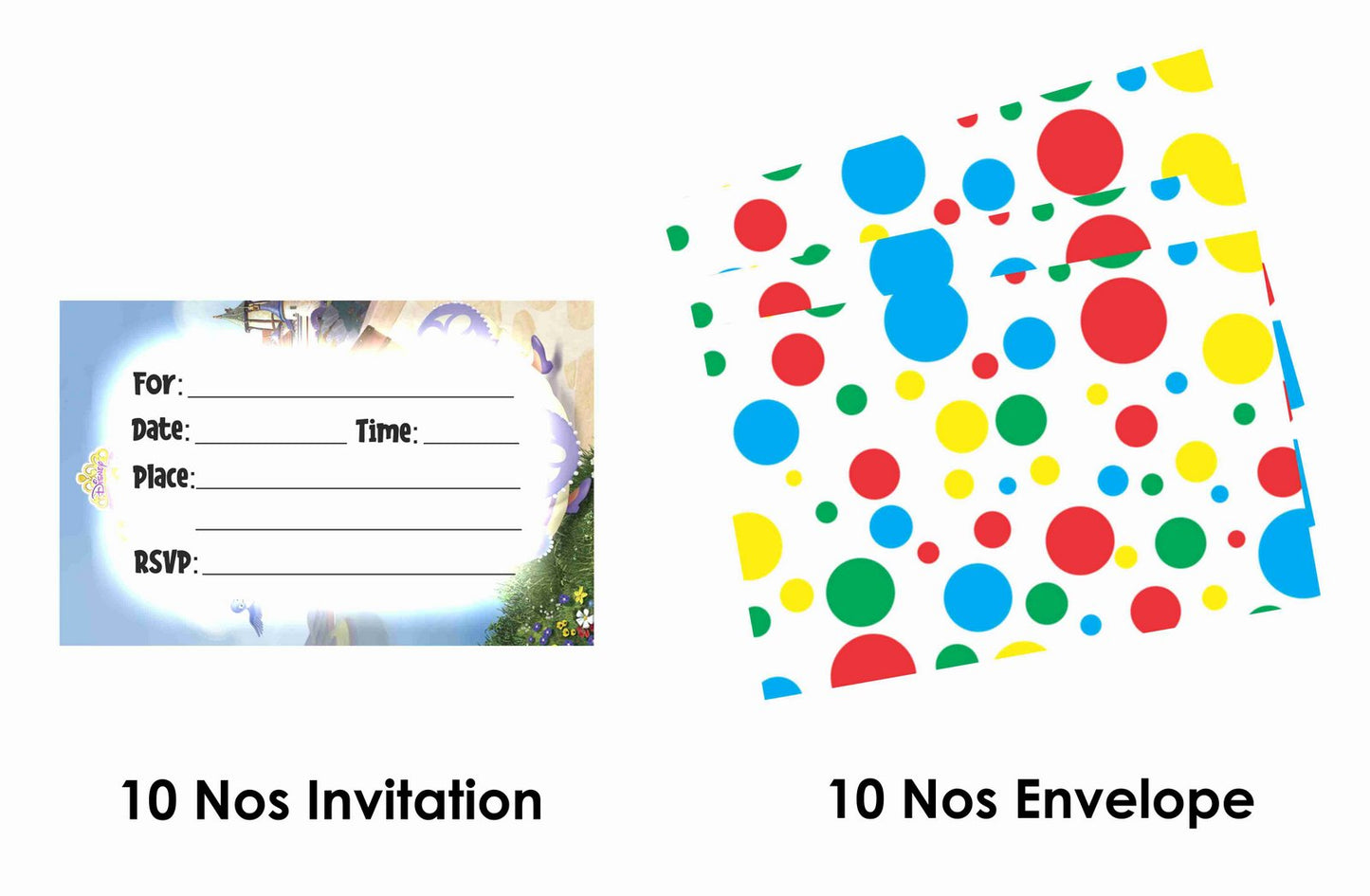 Sofia Theme Children's Birthday Party Invitations Cards with Envelopes - Kids Birthday Party Invitations for Boys or Girls,- Invitation Cards (Pack of 10)