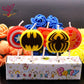Superhero Logo Birthday Candle for Heros Theme Party - Pack of 5